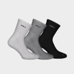 GSA 81-8303 05 UNISEX 3-PACK ΚΑΛΤΣΕΣ ΜΑΥΡΟ/ΓΚΡΙ/ΑΣΠΡΟ