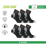 GSA ULTRALIGHT SOCKS 6-PAIRS ΑΘΛΗΤΙΚΕΣ ΜΑΥΡΕΣ ΚΑΛΤΣΕΣ - Image 2