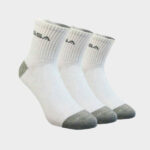GSA 02 UNISEX 3-PACK ΚΑΛΤΣΕΣ ΑΣΠΡΕΣ-ΣΧΕΔΙΟ