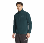 ADIDAS MT ESS HZ FL TERREX ΑΝΔΡΙΚΟ FLEECE ΦΟΥΤΕΡΑΚΙ ΜΙΣΟ ΦΕΡΜΟΥΑΡ ΓΙΑ ΧΕΙΜΕΡΙΝΕΣ ΕΞΟΡΜΗΣΕΙΣ - Image 2