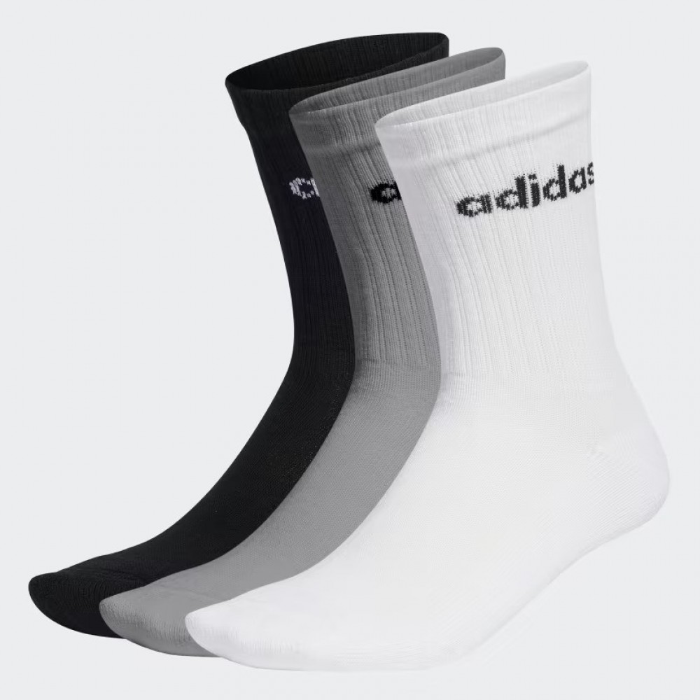adidas-kaltses-ic1302-1000x1000-11d ADIDAS C LIN CREW 3P 3 ΧΡΩΜΑΤΑ ΒΑΜΒΑΚΕΡΟ ΚΑΛΤΣΑΚΙ ΜΕΧΡΙ ΤΟΝ ΑΣΤΡΑΓΑΛΟ - Image 1
