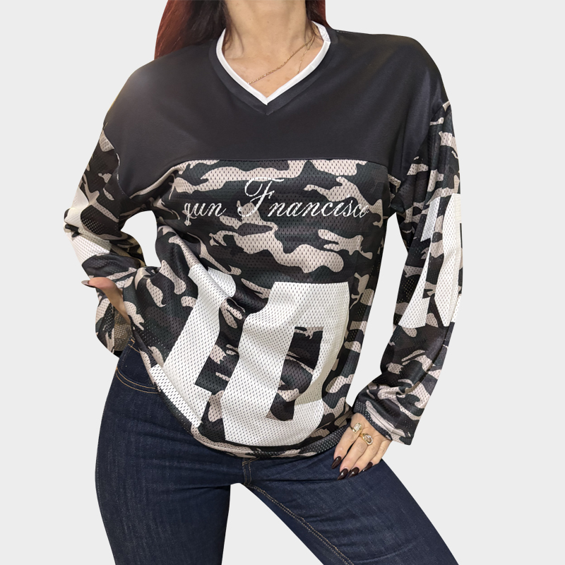 image000039-8c2 1485-302 OVERSIZED CAMO ΜΑΚΡΥΜΑΝΙΚΗ ΜΠΛΟΥΖΑ - Image 1