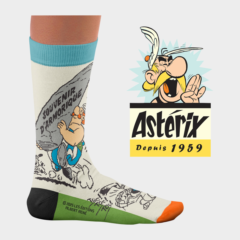 VINTAGE_ASTERIX_CP8-def Astérix & Obélix MENIR ΘΕΜΑΤΙΚΕΣ ΚΑΛΤΣΕΣ - Image 1