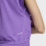 ADIDAS JG CLGT TEE ΓΥΝΑΙΚΕΙΟ ΑΜΑΝΙΚΟ CROT-TOP T-SHIRT ΜΕ ΤΕΧΝΟΛΟΓΙΑ CLIMACOOL - Image 3