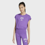 ADIDAS JG CLGT TEE ΓΥΝΑΙΚΕΙΟ ΑΜΑΝΙΚΟ CROT-TOP T-SHIRT ΜΕ ΤΕΧΝΟΛΟΓΙΑ CLIMACOOL - Image 4