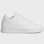 ADIDAS RAPID COURT LOW J ΛΕΥΚΑ ΔΕΡΜΑΤΙΝΑ ΠΑΠΟΥΤΣΙΑ