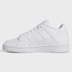 ADIDAS RAPID COURT LOW J ΛΕΥΚΑ ΔΕΡΜΑΤΙΝΑ ΠΑΠΟΥΤΣΙΑ - Image 2