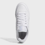ADIDAS RAPID COURT LOW J ΛΕΥΚΑ ΔΕΡΜΑΤΙΝΑ ΠΑΠΟΥΤΣΙΑ - Image 3