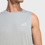 ADIDAS Run Ess Tank M ΑΝΔΡΙΚΟ ΤΕΧΝΙΚΟ ΑΜΑΝΙΚΟ T-SHIRT ΜΕ ΤΕΧΝΟΛΟΓΙΑ CLIMACOOL - Image 4