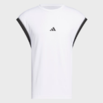 ADIDAS BOS TANK ΑΝΔΡΙΚΟ ΑΣΠΡΟ ΑΜΑΝΙΚΟ T-SHIRT ΤΕΧΝΙΚΟ ΠΑΝΙ & ΜΕ ΤΕΧΝΟΛΟΓΙΑ AERODAY