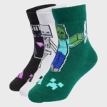 ADIDAS LK MINECRAFT 3P 3 ΖΕΥΓΗ ΔΙΑΦΟΡΕΤΙΚΑ ΧΡΩΜΑΤΑ & ΠΑΡΑΣΤΑΣΕΙΣ ΚΑΛΤΣΕΣ