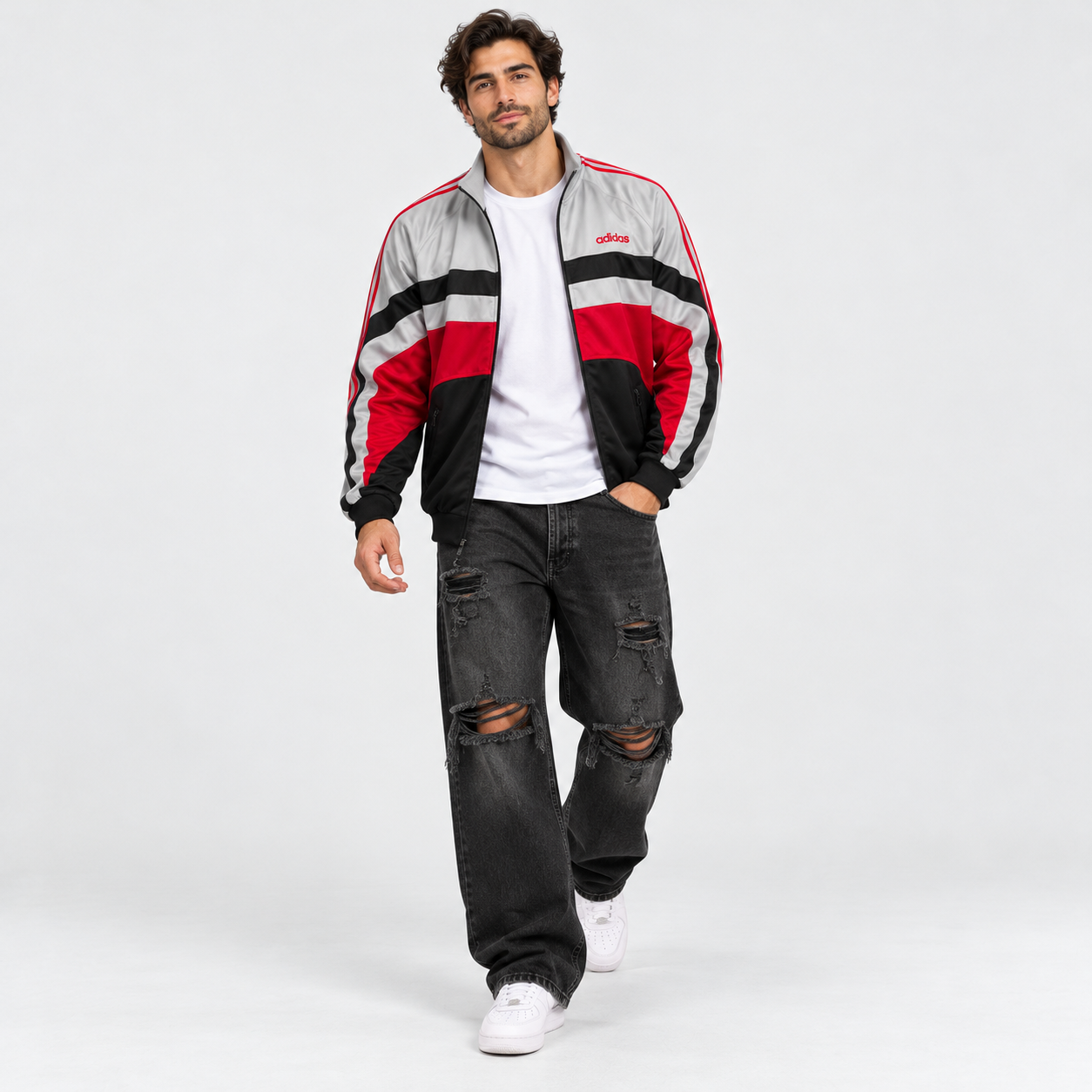 8a65bb95-9143-45a1-a8c6-77694730e34d ADIDAS ΤΡΙΡΙΓΗ ΡΕΤΡΟ ΖΑΚΕΤΑ - Image 1