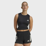 ADIDAS ADI365 TK W ΓΥΝΑΙΚΕΙΟ ΜΑΥΡΟ ΑΜΑΝΙΚΟ ΕΛΑΣΤΙΚΟ CROP TANK